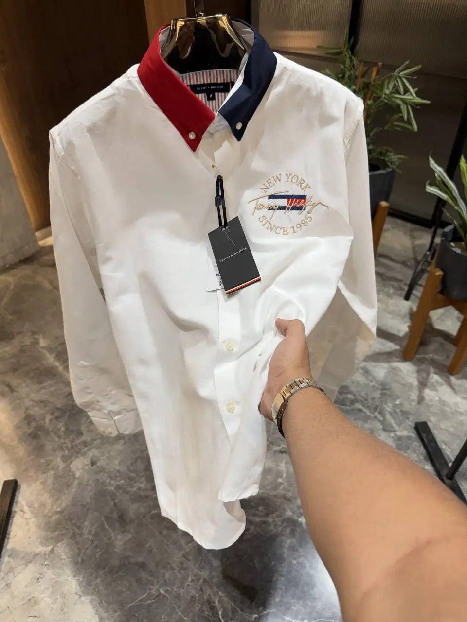 Tommy Hilfigher White Premium Oxford Shirt