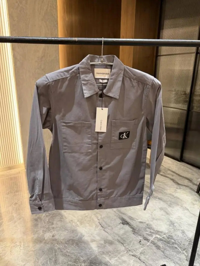 Calvin Klei n Grey Double pocket Shacket