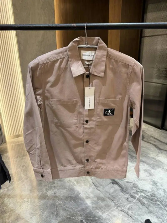 Calvin Klei n Pink Double pocket Shacket
