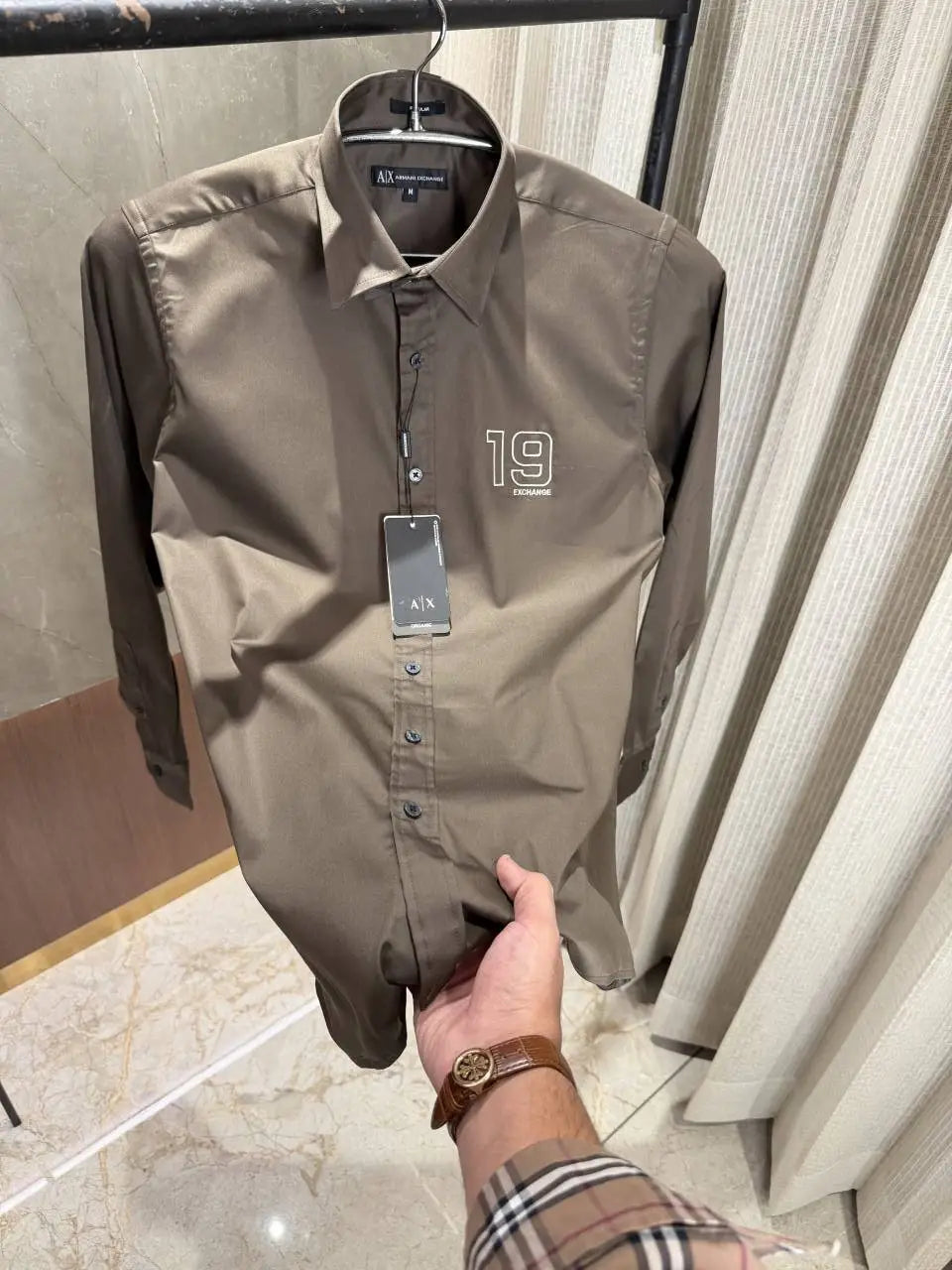 Arman i Exchange Dark Brown Shirt super soft cotton