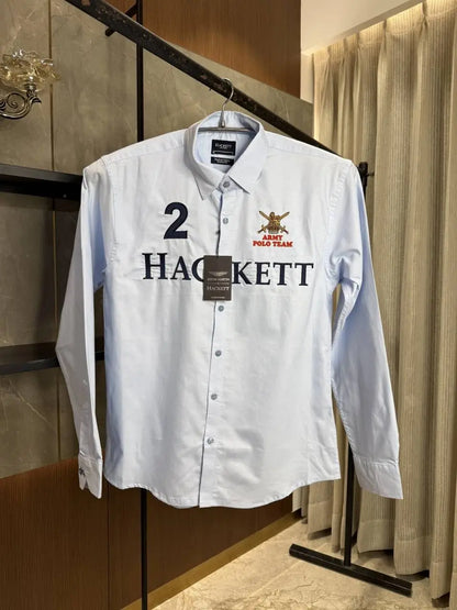 HACKET_T ASTON MARTIN SKY BLUE PREMIUM SHIRT