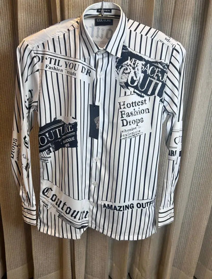 VERSACE WHITE PREMIUM FULL PRINTED IMPORTED SHIRT