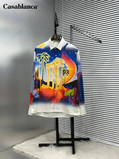 CASABLANCA PREMIUM FULL PRINTED IMPORTED SHIRT WITH BOX