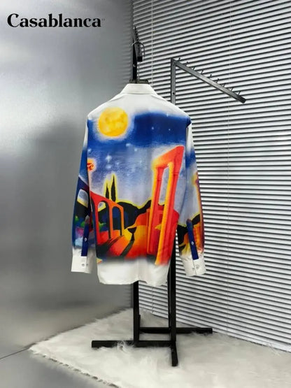CASABLANCA PREMIUM FULL PRINTED IMPORTED SHIRT WITH BOX