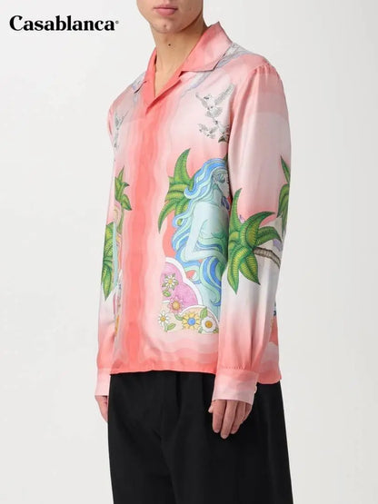 CASABLANCA PREMIUM FULL PRINTED IMPORTED SHIRT WITH BOX