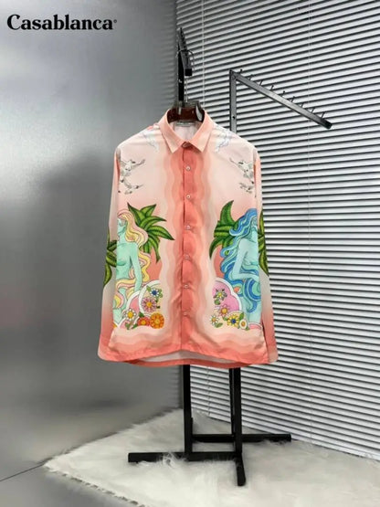CASABLANCA PREMIUM FULL PRINTED IMPORTED SHIRT WITH BOX