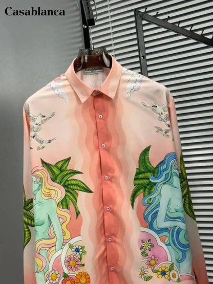 CASABLANCA PREMIUM FULL PRINTED IMPORTED SHIRT WITH BOX
