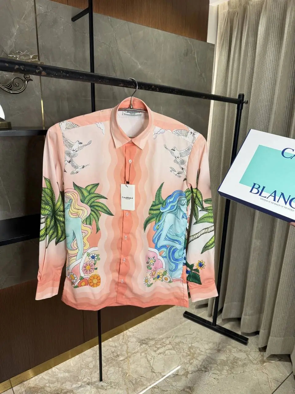 CASABLANCA PREMIUM FULL PRINTED IMPORTED SHIRT WITH BOX