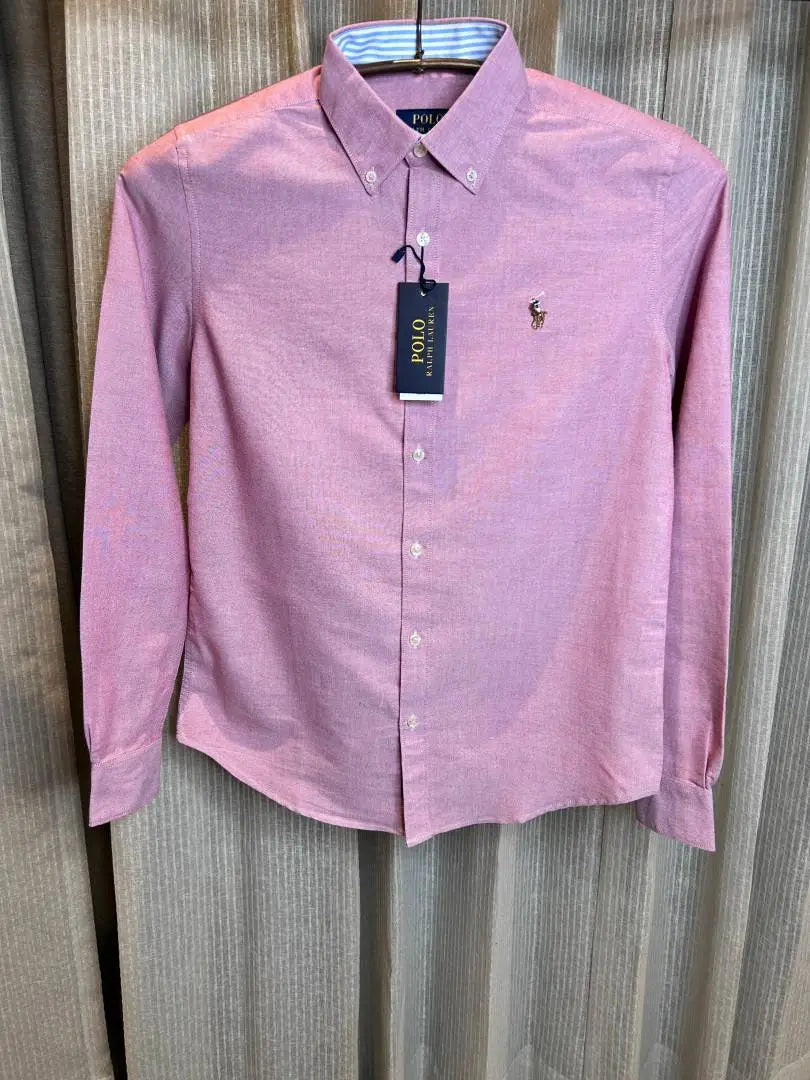 RALPH LAURE_N POLO PINK CLASSIC PREMIUM SHIRT