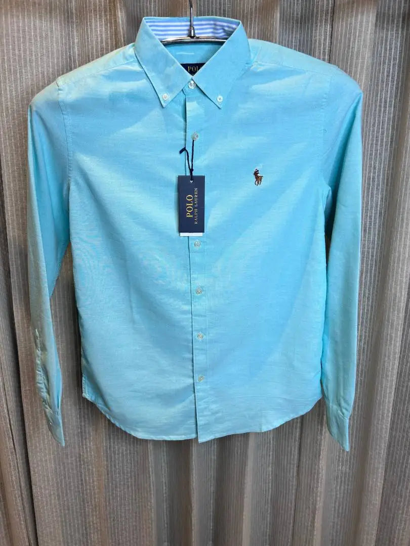 RALPH LAURE_N POLO BLUE CLASSIC PREMIUM SHIRT