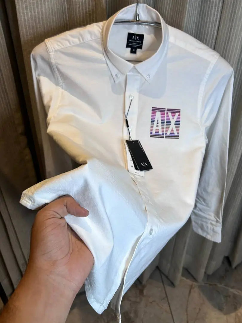 ARMAN_I EXCHANGE WHITE FRONT PRINTED SHIRT