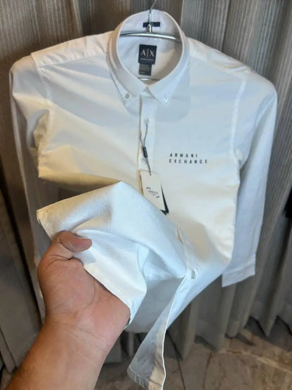 ARMAN_I EXCHANGE WHITE FRONT PRINTED SHIRT