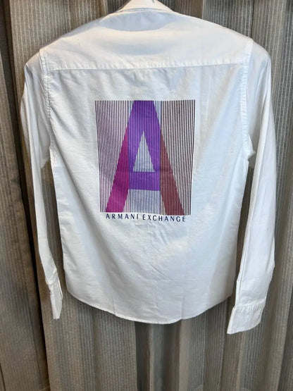 ARMAN_I EXCHANGE WHITE FRONT PRINTED SHIRT