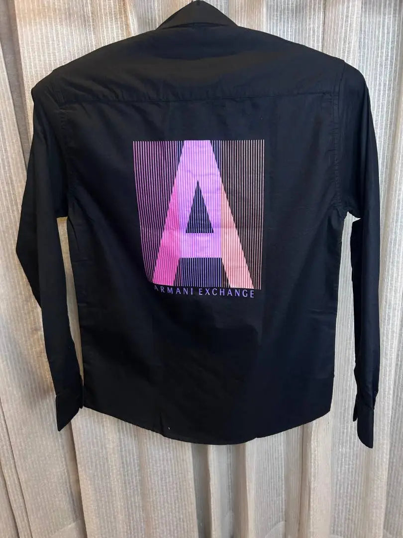 ARMAN_I EXCHANGE BLACK FRONT PRINTED SHIRT