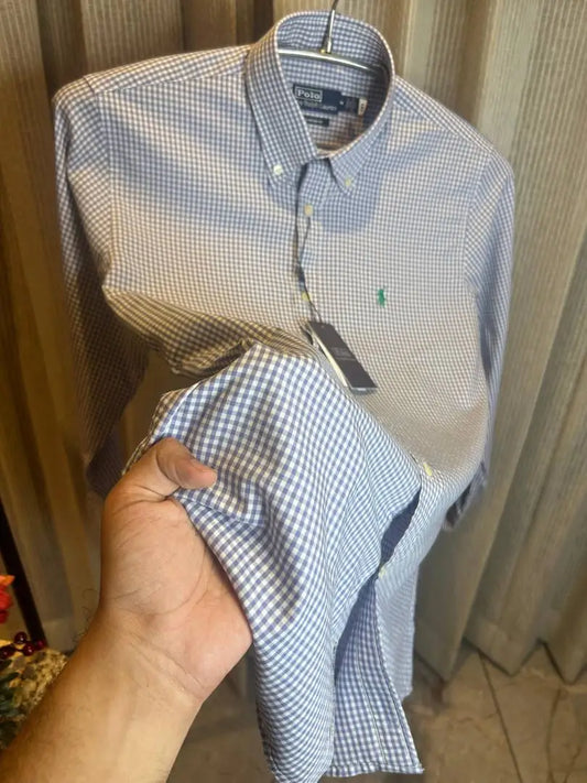 RALPH LAURE_N GREEN PREMIUM CHECKS SHIRT