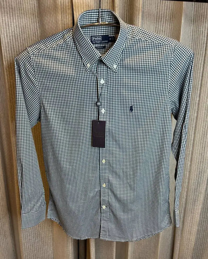 RALPH LAURE_N BLACK PREMIUM CHECKS SHIRT