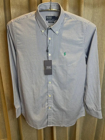 RALPH LAURE_N GREEN PREMIUM CHECKS SHIRT