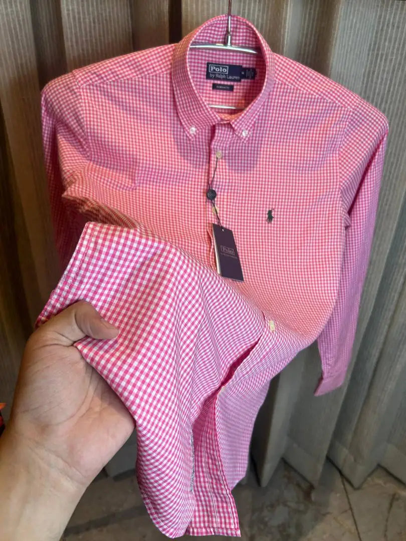RALPH LAURE_N PINK PREMIUM CHECKS SHIRT
