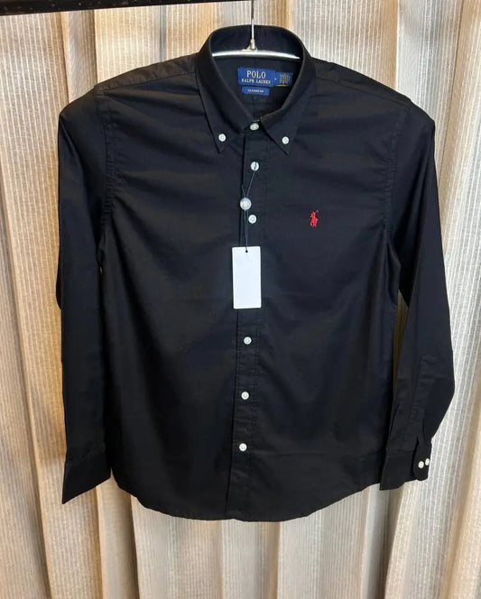 RALPH LAURE_N BLACK RED PREMIUM IMPORTED SHIRT