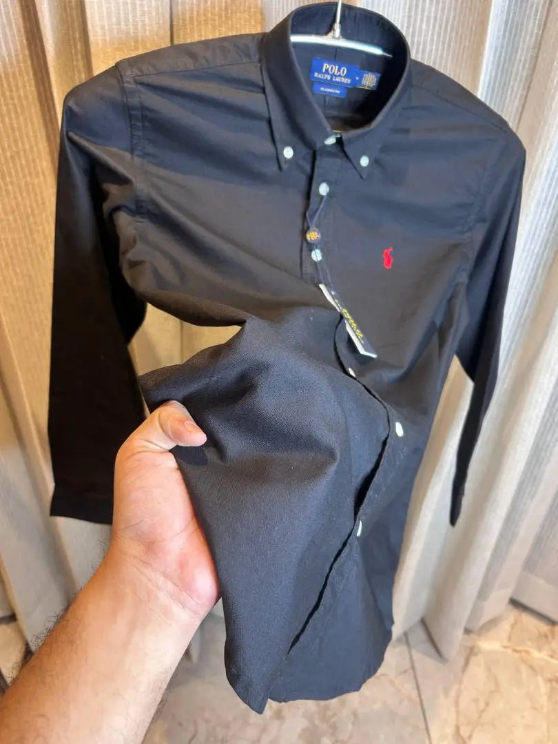 RALPH LAURE_N BLACK RED PREMIUM IMPORTED SHIRT