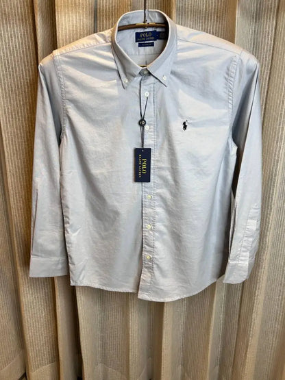 RALPH LAURE_N LIGHT GREY PREMIUM IMPORTED SHIRT