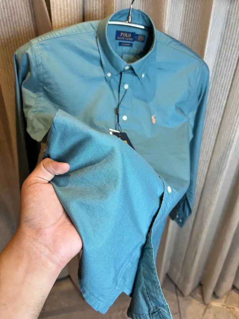 RALPH LAURE_N BLUE PREMIUM IMPORTED SHIRT