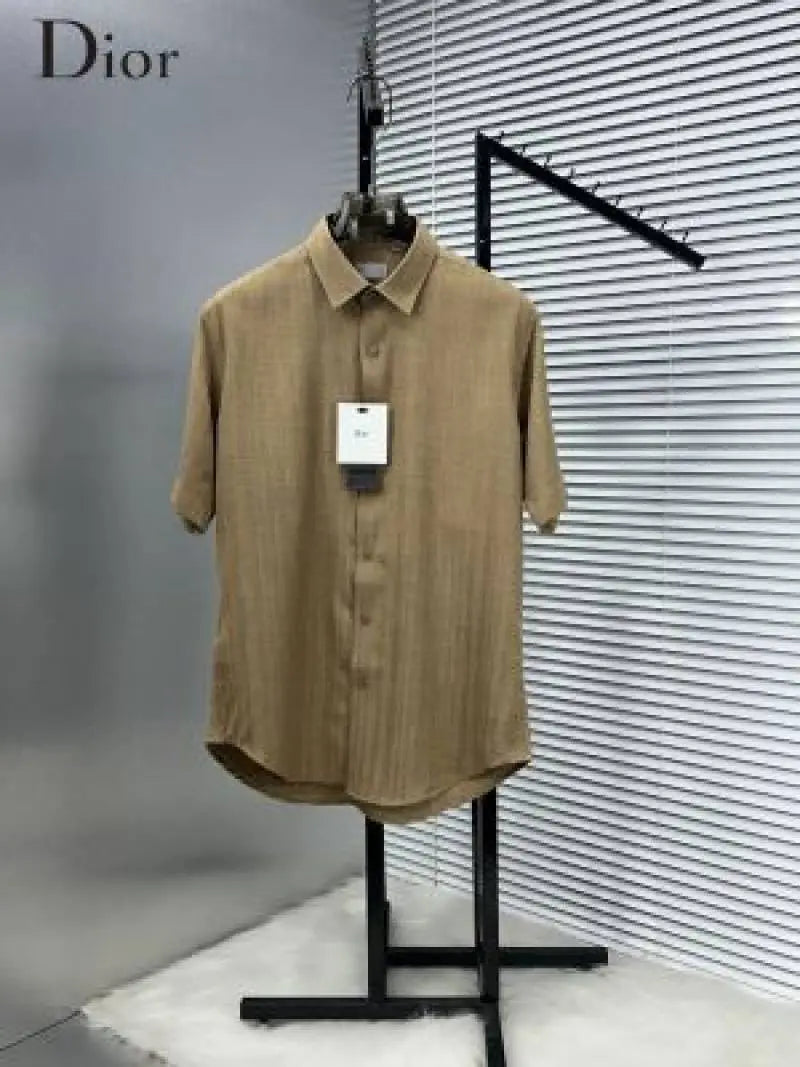 DIO_R BROWN PREMIUM FABRIC IMPORTED SHIRT WITH BOX