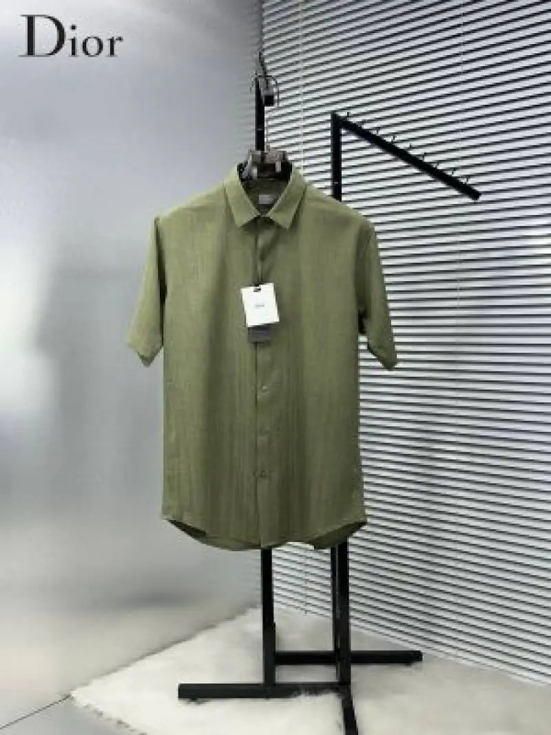 DIO_R OLIVE PREMIUM FABRIC IMPORTED SHIRT WITH BOX