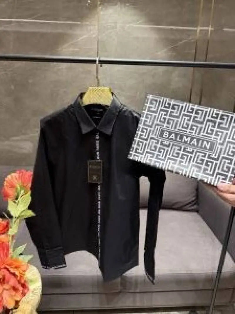 BALMAI_N BLACK WHITE PRINTED SHIRT WITH BOX