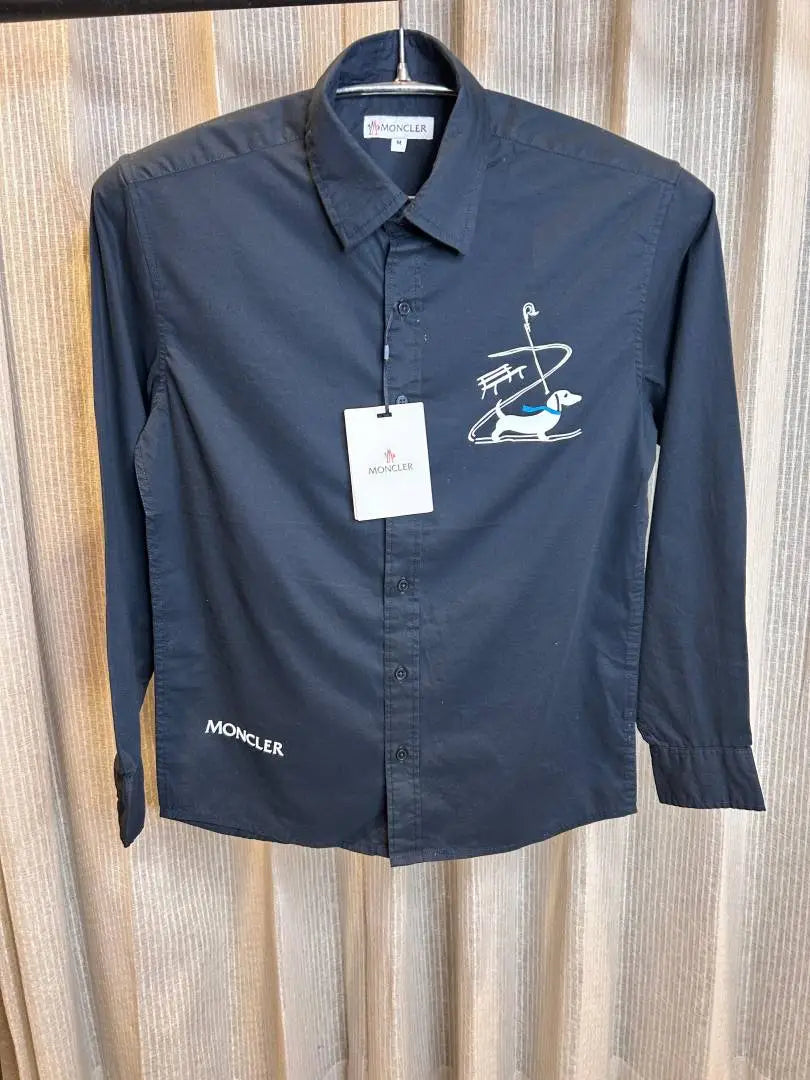 MONCLE_R NAVY BLUE PREMIUM FRONT PRINTED IMPORTED SHIRT