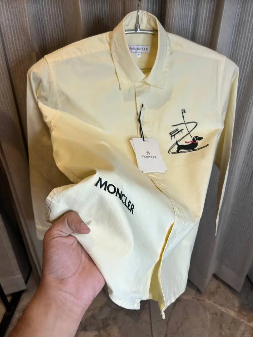 MONCLE_R LIME PREMIUM FRONT PRINTED IMPORTED SHIRT