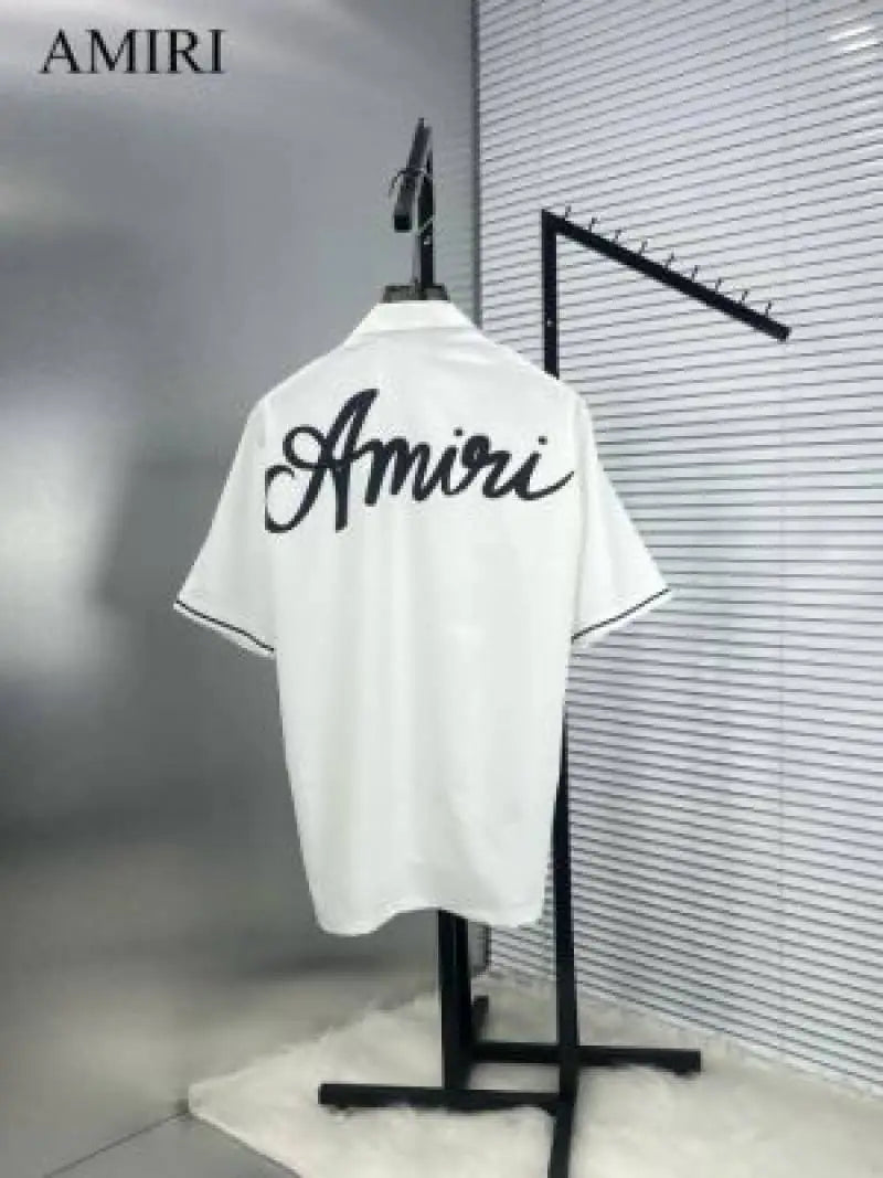 AMIR_I WHITE HALF SLEEVES FRONT BACK PRINTED IMPORTED SHIRT