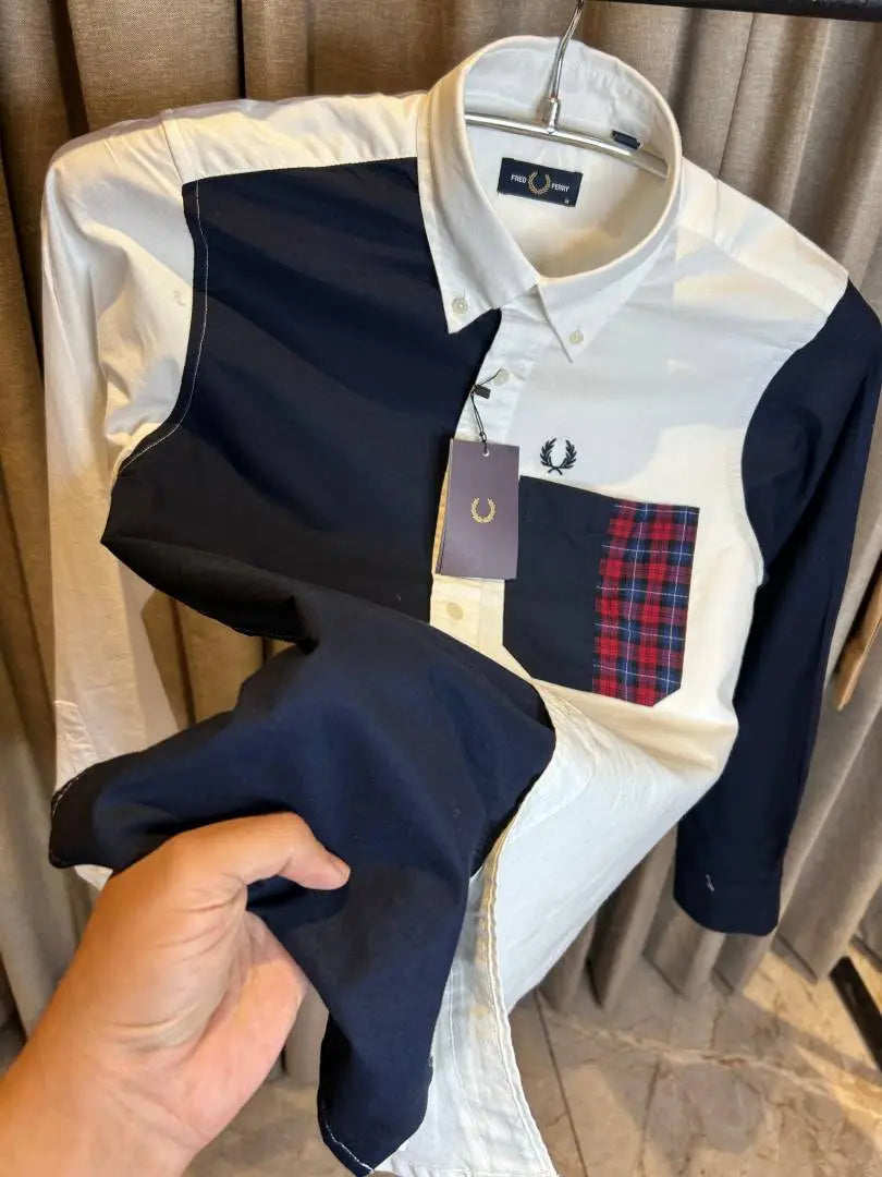 FRED PERRY NAVY BLUE WHITE PREMIUM MULTI COLOR PREMIUM SHIRT