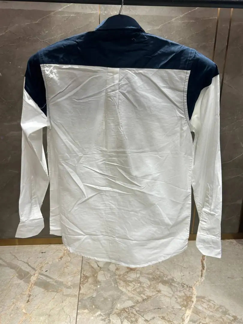 TOMMY HILFIGE_R NAVY BLUE WHITE MULTI SHIRT PREMIUM