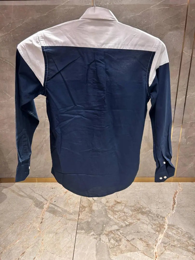 TOMMY HILFIGE_R NAVY BLUE WHITE MULTI SHIRT PREMIUM