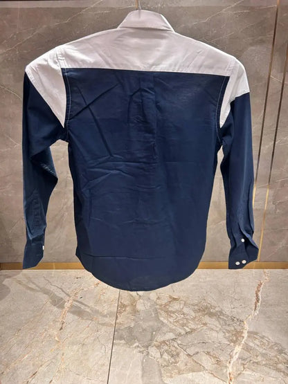 TOMMY HILFIGE_R NAVY BLUE WHITE MULTI SHIRT PREMIUM