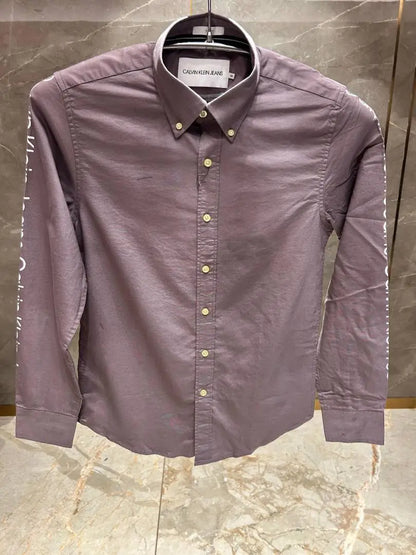 CALVIN KLEI_N PURPLE SIDE PRINT PREMIUM SHIRT