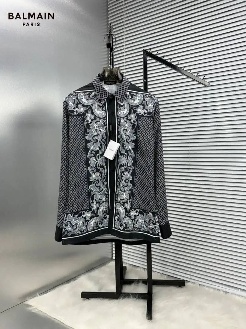 BALMAI_N BLACK BANDANA FULL FRONT BACK PRINTED SHIRT WITH BOX