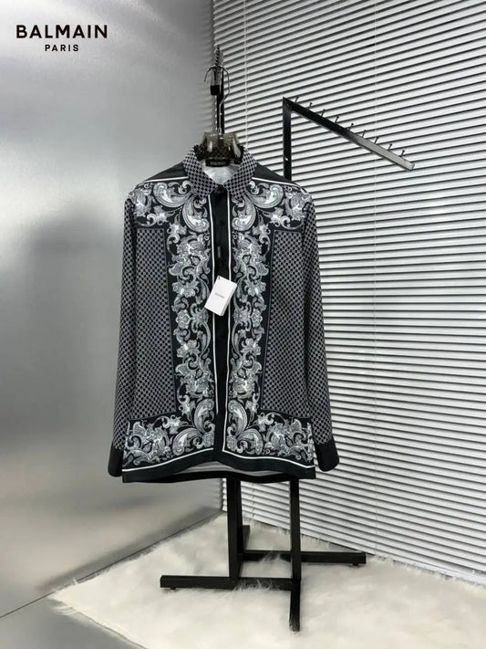 BALMAI_N BLACK BANDANA FULL FRONT BACK PRINTED SHIRT WITH BOX