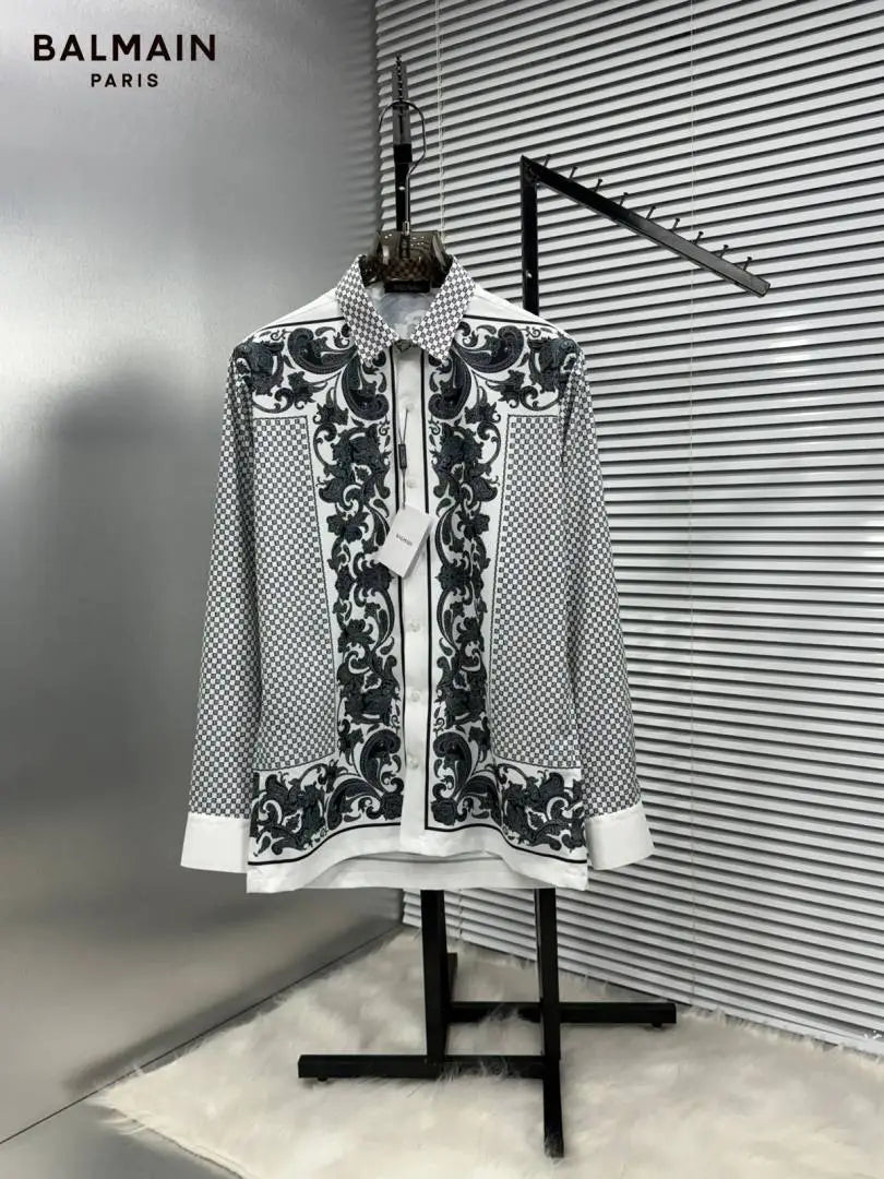 BALMAI_N WHITE BANDANA FULL FRONT BACK PRINTED SHIRT WITH BOX