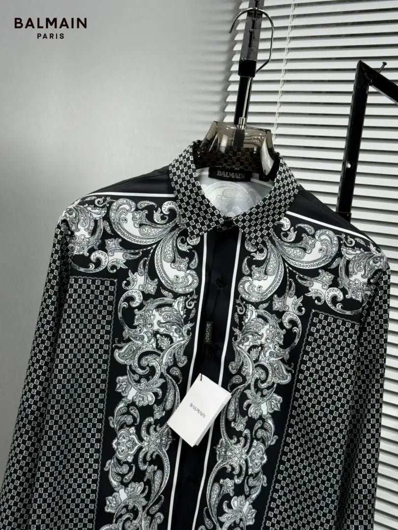 BALMAI_N BLACK BANDANA FULL FRONT BACK PRINTED SHIRT WITH BOX