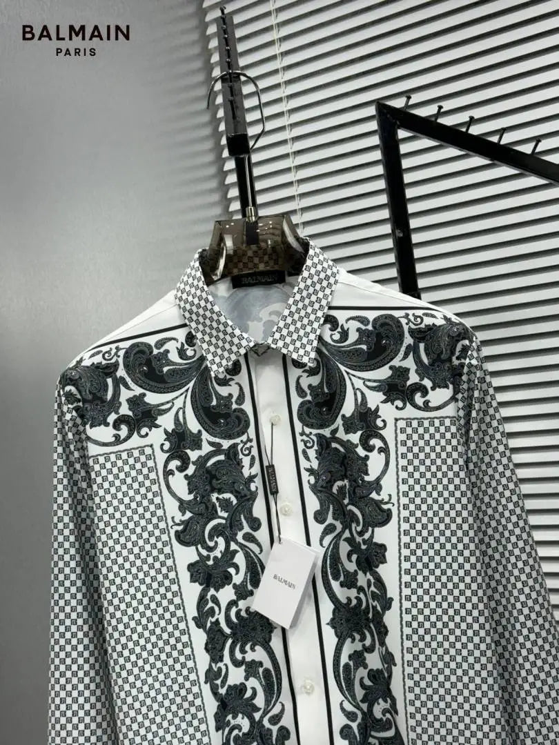 BALMAI_N WHITE BANDANA FULL FRONT BACK PRINTED SHIRT WITH BOX