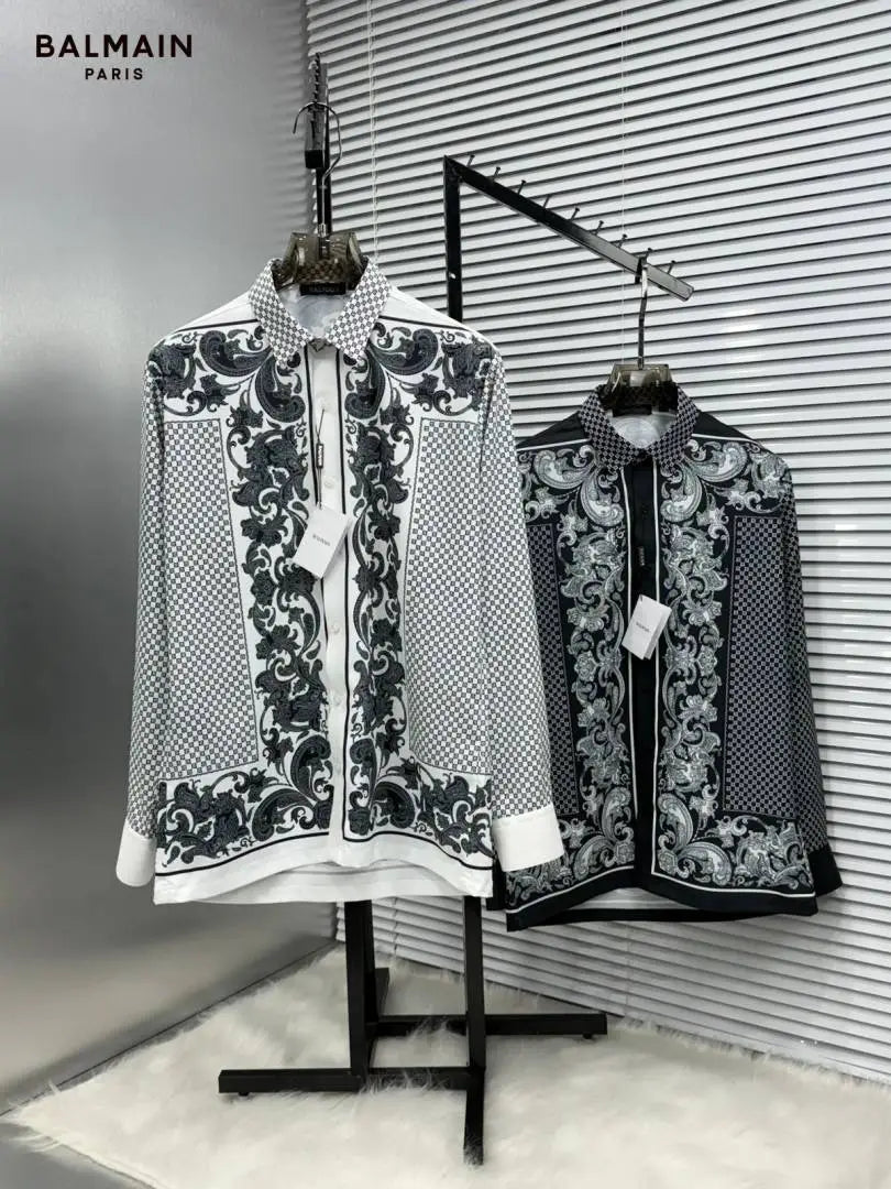 BALMAI_N WHITE BANDANA FULL FRONT BACK PRINTED SHIRT WITH BOX