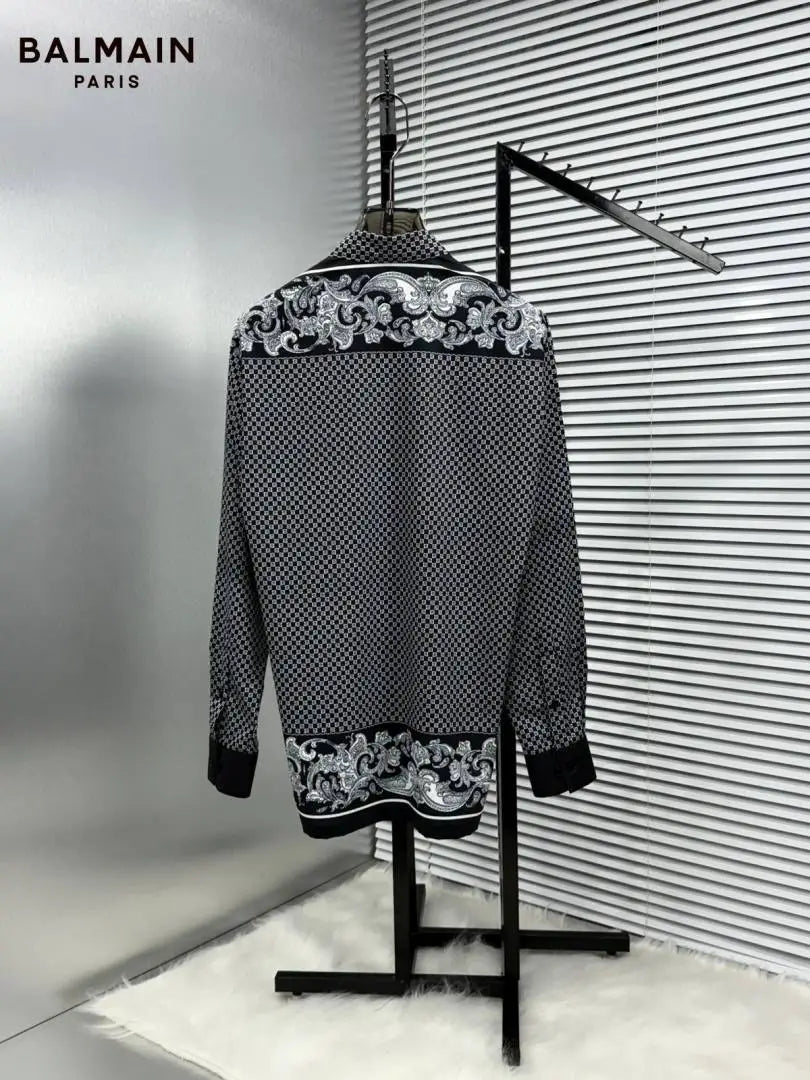 BALMAI_N BLACK BANDANA FULL FRONT BACK PRINTED SHIRT WITH BOX