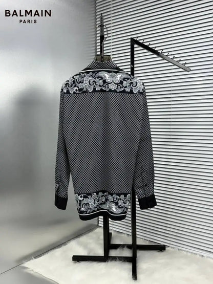 BALMAI_N BLACK BANDANA FULL FRONT BACK PRINTED SHIRT WITH BOX