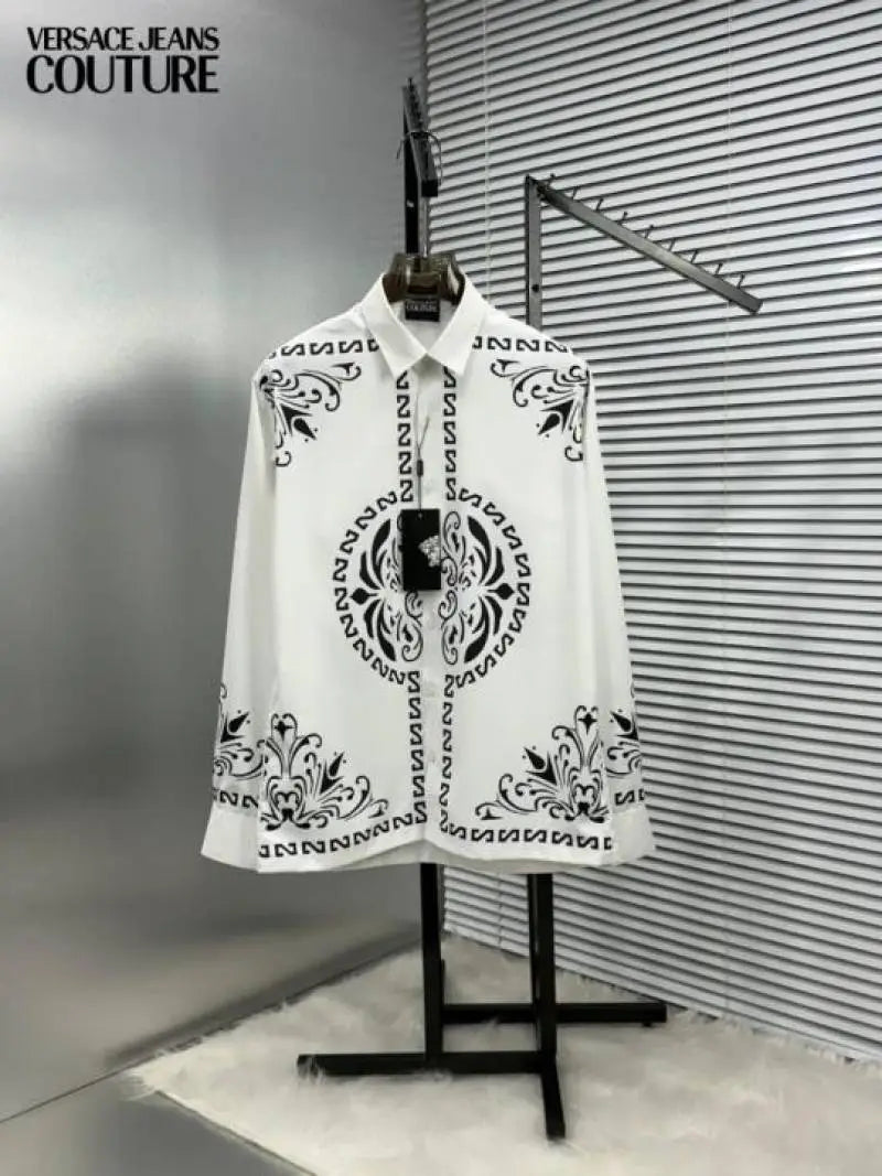 VERSAC_E WHITE BANDANA IMPORTED SHIRT WITH BOX