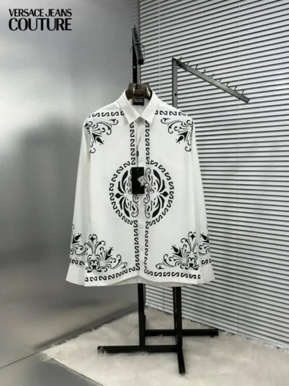 VERSAC_E WHITE BANDANA IMPORTED SHIRT WITH BOX