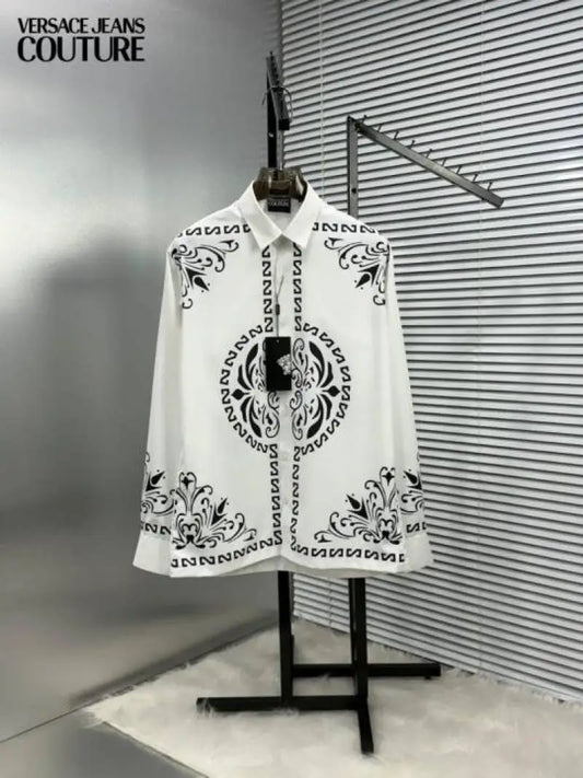 VERSAC_E WHITE BANDANA IMPORTED SHIRT WITH BOX
