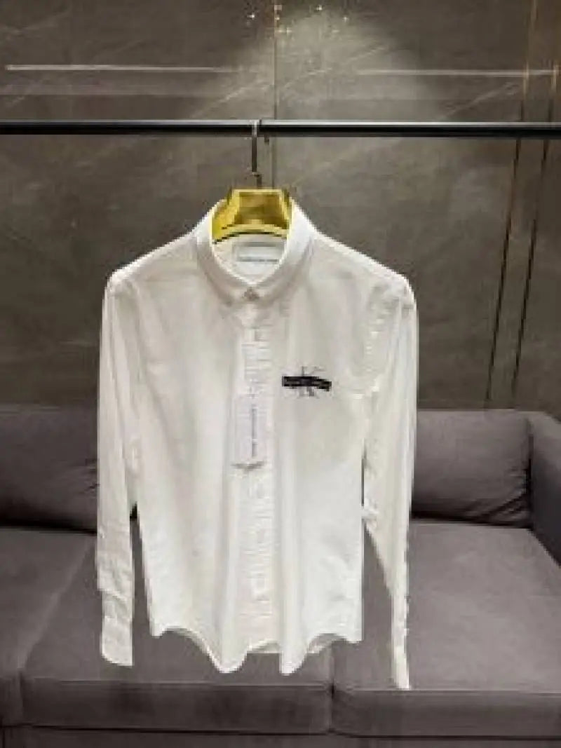 CALVIN KLEI_N WHITE PREMIUM FRONT PRINTED SHIRT