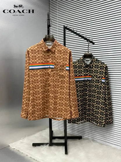 COAC_H BROWN MONOGRAM IMPORTED PREMIUM SHIRT